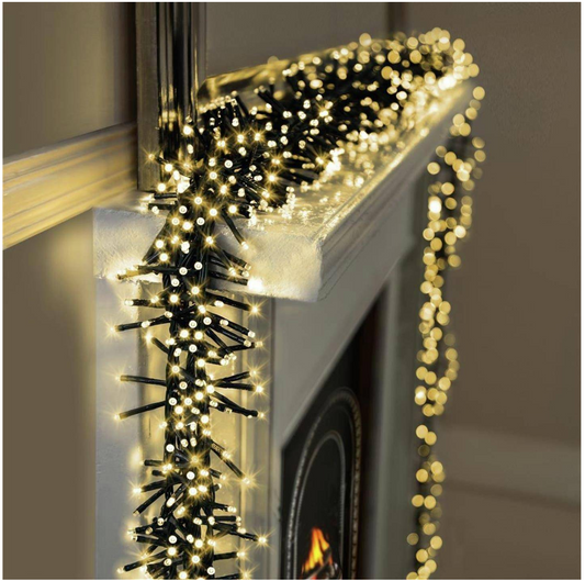 Premier Decorations Cluster Brights Green Christmas Lamp